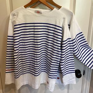 Armor Lux x MoMA French Striped Pull Overs, size L qty 2